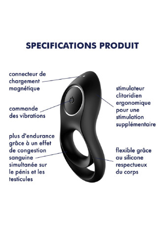 Cockring vibrant USB Legendary Duo Satisfyer - CC597749
